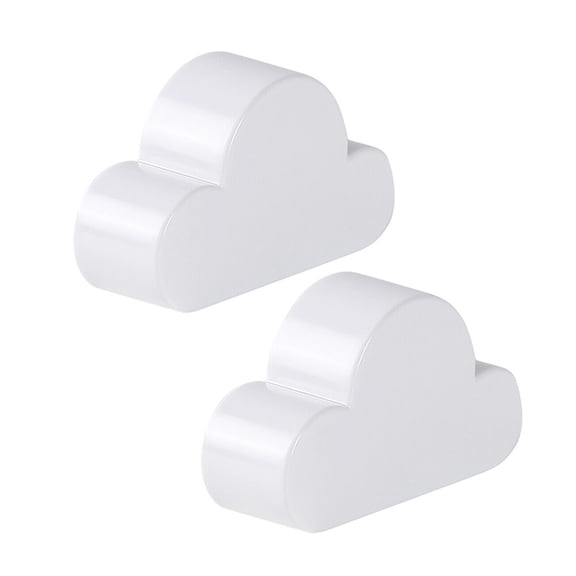 OATIPHO 2Pcs White Creative Cloud Shape Wall-Mounted Hooks Magnetic Key Holders for Home Storage