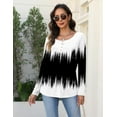 thumbnail image 6 of Zeagoo Womens Tunic Tops Leopard Long Sleeve Loose Fit T Shirts Pleated Casual Blouses for Leggings Plus Size, 6 of 7