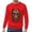 Red-1, variant on Halloween Sweatshirts for Men Long Sleeve Casual Crewneck Bloom Skull Graphic Sweatshirt Pullover Tops