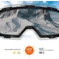 thumbnail image 5 of Stomp Ski Goggles PRO - Frameless, Interchangeable Lens 100% UV400 Protection Snow Goggles for Men & Women (Purple), 5 of 7