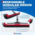 thumbnail image 5 of ProTuff 22" Pool Brush Head – Comes Sturdy Bristles, Tough on Algae, Dirt & Grime – Cleans 3X Faster – Extra-Wide Pool Scrubber Brush with Pole Attachment Option, 5 of 5