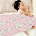 thumbnail image 4 of Bunny Blanket for Girls Blanket Rabbits Flannel Fleece Throw Blanket for Living Room Bedroom Sofa Couch Warm Soft Bed for Kids Adults 27.56"x39.37", 4 of 6