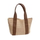 thumbnail image 1 of Bolsa de mano tejida a mano bolso de compra de playa Gran capacidad Ladies casuales hechas a mano Marrón, 1 of 8
