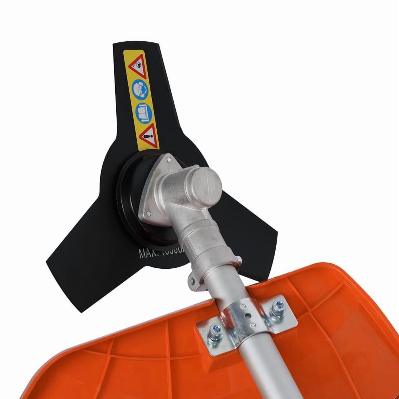 5-in-1 Gas Weed Wacker with Hedge Trimmer, 52CC 2-Stroke String Trimmer/Weed Trimmer/Brush Cutter, Weed Eater Gas Powered with Extension Pole for Lawn & Garden Care, Orange