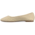 thumbnail image 2 of Journee Women's Savannah Woven Ballet Almond Toe Flat, 2 of 9