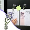 thumbnail image 6 of Mini Glass Wall Hanging Vase with Artificial Purple Flowers, Magnetic Fridge or Wall Decor for Bathroom, Kitchen, Bedroom and Small Spaces, 6 of 6