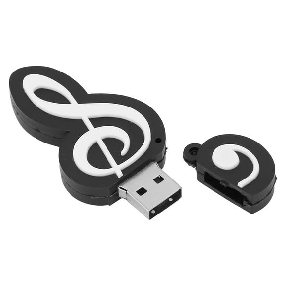 ANGGREK Note Noire Apparence Lecteur Flash USB Mignon Transfert de Données de Film de Musique Cadeau de Bâton USB, Bâton USB pour PC, Disque Flash USB