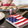 thumbnail image 2 of PMU Patriotic Stars and Stripes American Flag Lunch Napkins 13 inch x 13 inch Patriotic Party Tableware (16/pkg) Pkg/1, 2 of 7