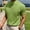 Green T-Shirts for Men, variant on SSAAVKUY Mens Loose Short Sleeve Turtleneck T-Shirts Mock Neck Casual Pullover T-Shirt Solid Color Fashion Undershirt Green 12
