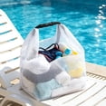 thumbnail image 5 of Mesh Shower Caddy Bag Portable Quick Dry For Bathroom And Beach Use, Travel Toiletry Bag With Adjustable Buckle Handle Strap, Hanging Organizer For Gym Swimming And Camping Trips, 5 of 6