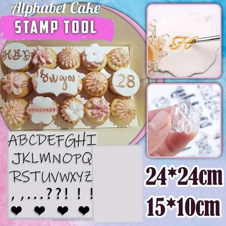 

WANYNG For Kitchen Cake Gel Tool Seal Creative Silica Letter Baking Seal Transparent Cake Mould
