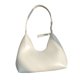 thumbnail image 1 of Jumpingount Bolso de hombro de media luna moderno y versátil, bolsos pequeños ligeros y portátiles, prácticos Envolturas para manijas de equipaje blanco, 1 of 6