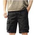 thumbnail image 2 of Fnnxeal Cargo Shorts for Men, Big and Tall Shorts Relaxed Fit Outdoor with Pockets Mens Summer Casual Pants Black Carpenter Shorts L, 2 of 8
