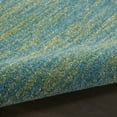 Noursion Essentials Solid Contemporary Blue Green 5' x 7' Area Rug, (5