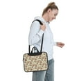 thumbnail image 7 of ZICANCN Laptop Case 14 inch, Beige Traditional Floral Batik Work Shoulder Messenger Business Bag for Women and Men, 7 of 7