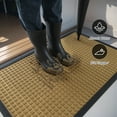 thumbnail image 4 of SIXHOME Outdoor Mat Non Slip Doormat 24"x47" Front Door Mat Outside Absorbent Rubber Welcome Mat Low Profile Dirt Trapper Indoor Outdoor Doormat Thicken Checker Entryway Rug Floor Mat Yellow, 4 of 7