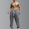 thumbnail image 3 of Njoeus Men's Faux Suede Fleece Sweatpants Casual Loose Outdoor Jogger Pants for Men Warm Athletic Pants for Workout, Jogging, Running M-3XL, 3 of 3