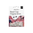 thumbnail image 1 of John Bead Bead Capuchon Filigrane 6mm 120/pkg-Argent 1401042, 1 of 2
