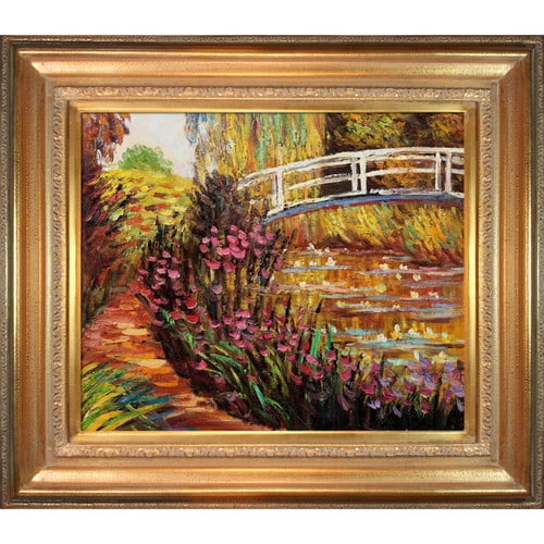 Tori Home The Japanese Bridge by Claude Monet Framed Painting
