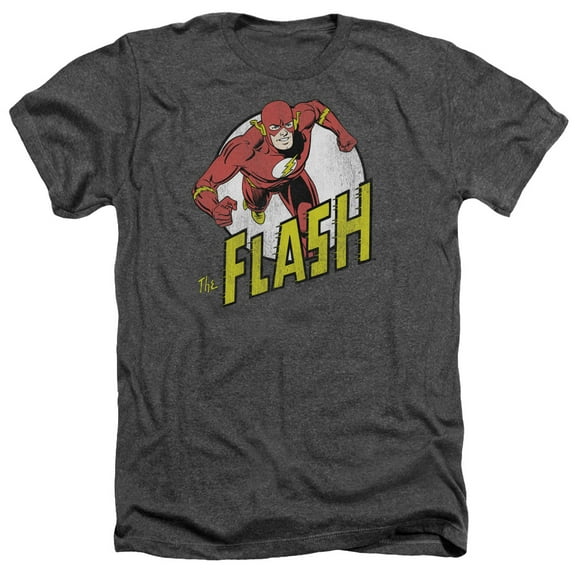 Dc Flash - Run Flash Run - Heather Short Sleeve Shirt - XXX-Large