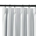 thumbnail image 5 of TWOPAGES Pinch Pleated Curtain Blackout Light Blocking Drape for Bedroom, 1 Panel, 52"x108", Grey White, 5 of 6