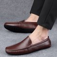 thumbnail image 6 of Men's Casual Loafers Slip On Leather Shoes Comfort Driving Shoes Moccasins Classic Penny Loafer Flats Boat Shoes, 6 of 10