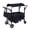 Black, variant on ICEELF 2-Seater Wagon Stroller for 2 Kids, Reversible Seats, Removable Canopy, Snack Tray, Large Storage, Foldable, Adjustable Double Push Handles, Gray
