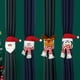 thumbnail image 3 of Kearding Hogar Navidad ventana cortina dibujos animados Tieback interior sala de estar dormitorio Navidad Holdback cortinas decoración Muñeco de nieve, 3 of 6