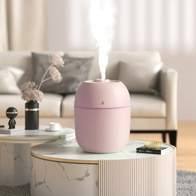 Meitianfacai Humidifier for Bedroom, Quiet Cool Mist Humidifier with Colorful Light, Easy To Clean, Auto Shut Off, Idea for Baby Care, Plants, Office,300ml