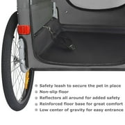 DOGGYHUT Premium XL Pet Bike Trailer & Stroller for Large Sized Dog or Multiple Small Dogs,Low Center of Gravity,Parking Brakes,Easy Folding Frame,Bicycle Carrier