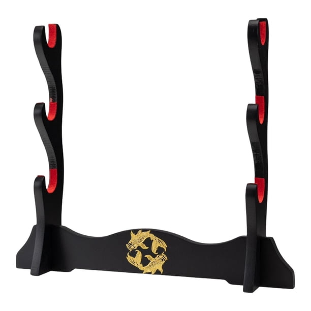 Soporte de espada de escritorio para todas las espadas, soporte decorativo de mesa para estudio. 3 capas