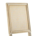 thumbnail image 5 of Christopher Knight Home Vintage Upholstered Dining Chairs, Cane Backrest, Solid Wood Frame, Haze Blue, Set of 2, 5 of 7