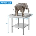 thumbnail image 2 of Yesfashion Stainless Steel Equipment Stand 28" x 24" with Undershelf, [NSF Certified][Heavy Duty] Stand Grill Table, Commercial Prep & Work Table for Home, Restaurant, Hotel, 2 of 6