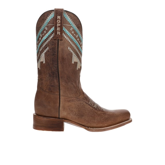 Roper Womens Cowgirl Tough Square Toe Cowboy Mid Calf Boots
