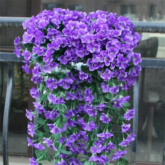 UV Resistant Artificial Flowers, Realistic Fake Plastic Faux Plants, No Fade Indoor Outdoor Decor for Porch Patio Garden Window Box Planter Home Party Farmhouse