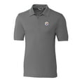 thumbnail image 2 of Men's Cutter & Buck Gray Pittsburgh Steelers Big & Tall Advantage Eco Pique DryTec Tri-Blend Polo, 2 of 3