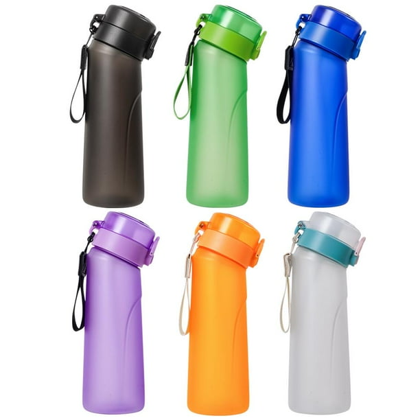 Botella de bebida de 650ML, taza reutilizable con sabor, artículos para beber para acampar y senderismo (verde)