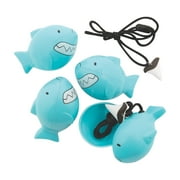 Shark Imitate Tooth W/Necklace Fill Egg - Party Supplies - 12 Pieces