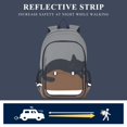thumbnail image 5 of FORMRS Unisex School Backpack 17" Student Travel Bag with Laptop Compartment, Sleeping Black Cat, 5 of 7