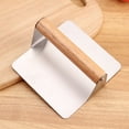 thumbnail image 3 of Presse à Burger en Acier Inoxydable 1 Pce Antiadhésif Compatible Lave-Vaisselle avec Poignée Résistante à la Chaleur Réduire le Temps de Cuisson Extraire la Graisse pour Plaque de Cuisson BBQs Cookouts Maison Cuisine, 3 of 3