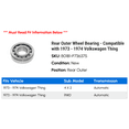 thumbnail image 2 of Rear Outer Wheel Bearing - Compatible with 1973 - 1974 Volkswagen Thing, 2 of 2
