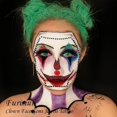 thumbnail image 2 of 2 Pieces Clown Face Gems Jewels Tattoo Stickers for Halloween Makeup, Day of the Dead Rhinestone Crystal Stones Body Gems or Halloween Festival Rave Party Outfit, 2 of 6