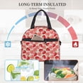 thumbnail image 4 of Disketp Cute Strawberry Lonchera Térmica para Mujer y Hombre, Bolsa de Almuerzo Reutilizable e Impermeable para Trabajo, Viajes y Picnic, 4 of 7