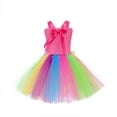 thumbnail image 4 of Hihipz Little Girls Skirts Rainbow Layered Tutu Dress Dance Performance Ruffle Cake Skirt Birthday Concert Party, 4 of 5