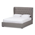 thumbnail image 2 of Baxton Studio Penelope Modern and Contemporary Light Grey Fabric Queen Size Gas-Lift Platform Bed, 2 of 10