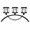 Black-3-arm arched (single), variant on 3 Arms Crystal Candle Holders Arch Candlestick Table Candelabras Centerpieces For Wedding Dinning Room Cabinet Ornaments Home Decoration Gift (2-3 Arm Arched)