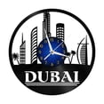 thumbnail image 2 of Dubai Cityscape 12 Inch Vinyl Record Wall Clock - Silent, Creative, and Unique Clock for Living Room, Entryway, or Bedroom Decor - Perfect Gift Idea(12 inchs B without LED), 2 of 6