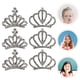 thumbnail image 2 of KAKOWELY 6 mini tiaras con forma de corona y peine, tiara para niñas pequeñas, tiara para fiesta de cumpleaños, diadema con diamantes de imitación, accesorios para niñas de las flores, 2 of 4