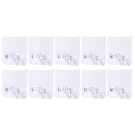 

ZTTD 10PC Office Holder Adhesive Hanger Plug Wall Storage Home Hook A