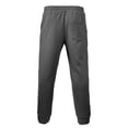 thumbnail image 4 of Ceisia Men's Solid Color Loose Tapered Athletic Pants with Elastic Drawstring Waist & Pockets Dark Gray L Gifts, 4 of 6